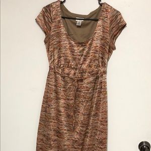 MOTHERHOOD Maternity Metallic Maxi Sz Med